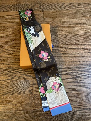 LOUIS VUITTON 2021 Christmas Animation China Vivienne Bandeau Scarf BNIB
