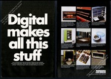 1970 DEC Digital PDP-10 8 PDP11 15 12 computer color photos vintage print ad