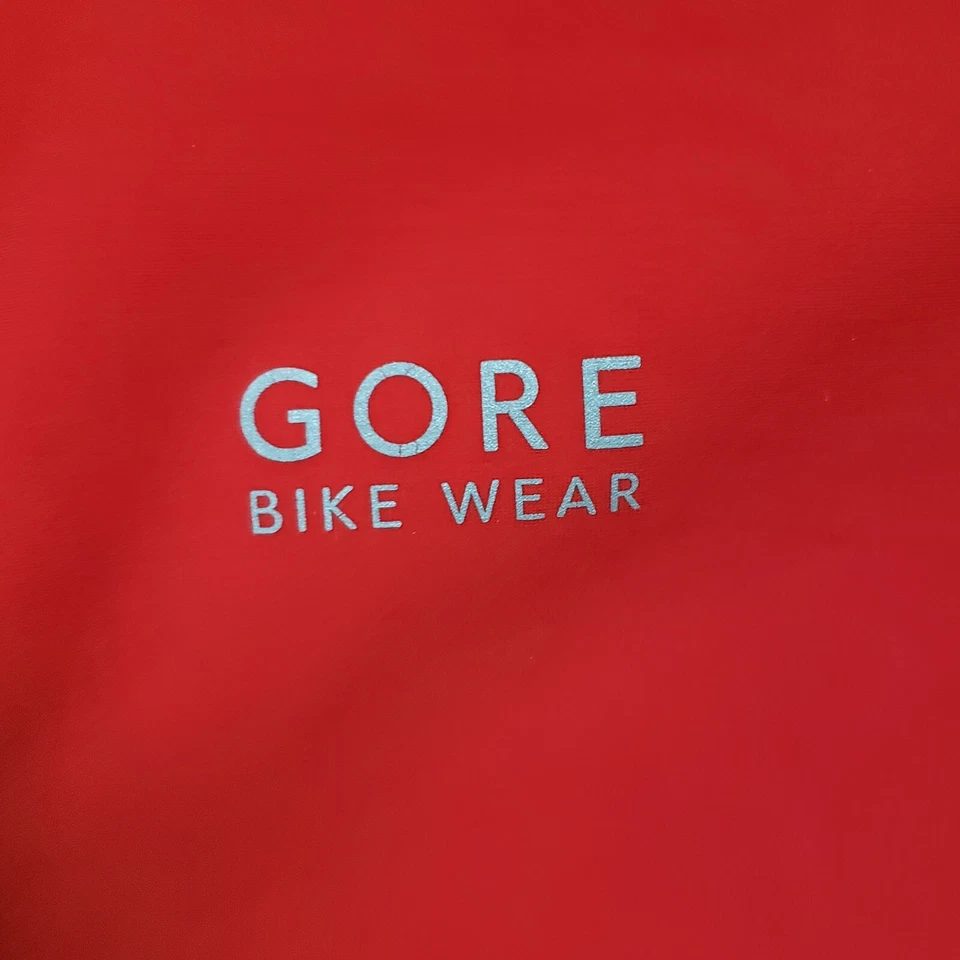 Chaqueta de ciclismo GORE BIKE WEAR para mujer XL roja cuarto cremallera cortavientos manga larga Foto 3 de 4