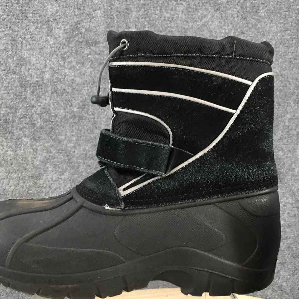 Botas Totes Masculinas 6 Todd Curtas Isoladas Inverno Neve Pato Tecido Preto - Imagem 4 de 4