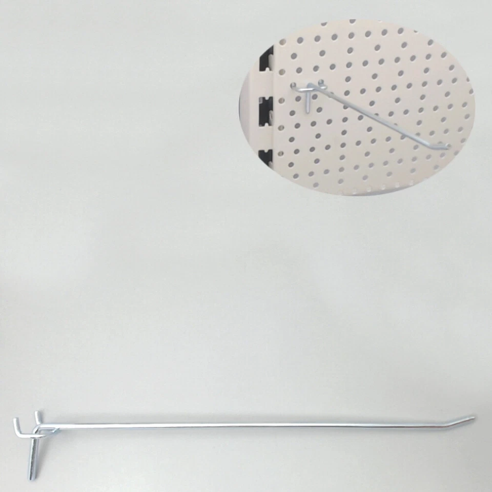 MARKENLOS HE302= 50 Einfach Haken L 30cm ZA25 für Tegometall Lochwand RL Tego Einzelhaken