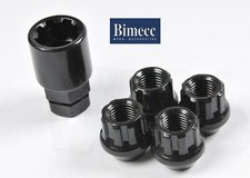 ALLOY WHEEL OPEN LOCKING NUTS M14X1.25 FOR BMW 1 3 SERIES BIMECC