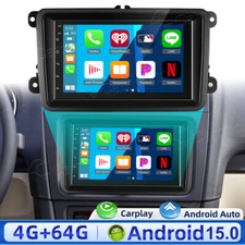 Autoradio 7" Android 15 Apple CarPlay 4+64G GPS RDS per VW GOLF 5 V 6 Touran EOS