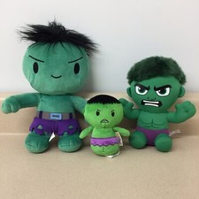 Lot Of 3 Hulk Itty Bitty Hallmark Marvel Avengers Bruce Banner Plush EUC AR132