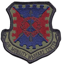Bestickter Aufn&auml;her Abzeichen Air Mobility Warfare Centre US Air Force