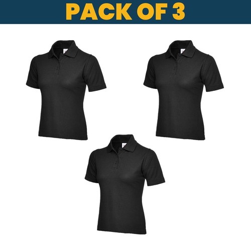 Pack of 3 & 5 Uneek Ladies Classic Polo shirt MULTI PACK workwear top UC106 - Picture 3 of 22