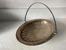 ANTIQUE BH Ltd EPNS SWING HANDLE FRUIT BOWL BASKET