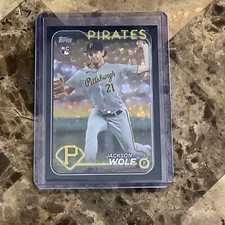 2024 Topps Series 2 Jackson Wolf #523 Black Foil RC Pittsburgh Pirates A-52