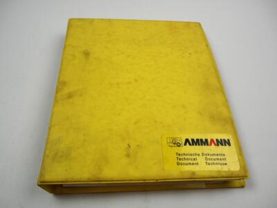 Ammann AC 70 90 Conveyor Compactor Operating Instructions Spare Parts List 1994