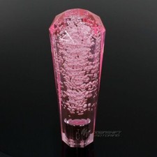 Jdm Vip Diamond Crystal Manual Bubble Shift Knob 150mm Pink For Honda Mazda Jdm Vip Diamond Crystal Manual Bubble Shift Knob 150mm Pink For Honda Mazda