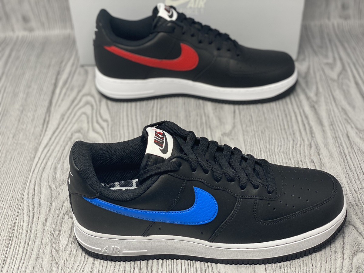 Nike Air Force 1 '07 Low Alternate Swoosh 3D Pack Black Blue Nike Air Force 1 '07 Low Alternate Swoosh 3D Pack Black Blue