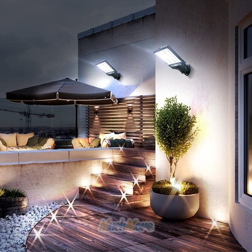 Wireless IP65 Motion Sensor Solar Security Wall Light w/ 3 Modes for Garden Yard - Picture 14 of 47