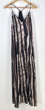 Wayne Cooper womens maxi dress size 12 animal print sleeveless VNeck 095618