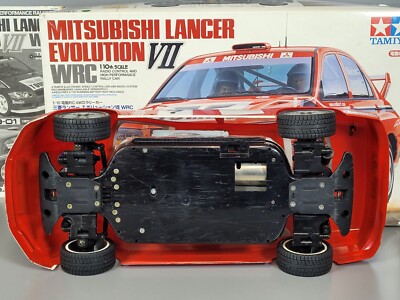 タミヤ 1/10 電動RC 4WDラリーカー TB-01 三菱ランサー WRC Tamiya 1/10 R/C Mitsubishi Lancer Evolution EVO 7 VII WRC TB