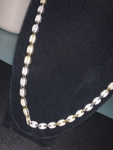Mens Gucci Link Chain Two Tone Solid 