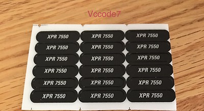 Motorola XPR7550 Front Name Plate Label