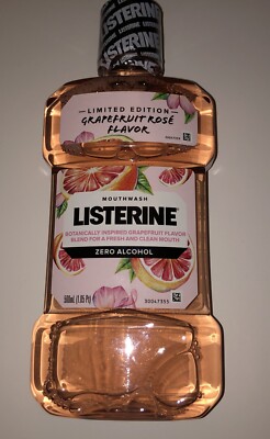 Listerine Limited Edition Grapefruit Rose Flavor Mouthwash Zero Alcohol 500 ml