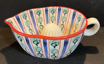 LARGE Ceramic Citrus Juicer Orange Lemon Reamer Ceramic Squeezer Anthropologie 