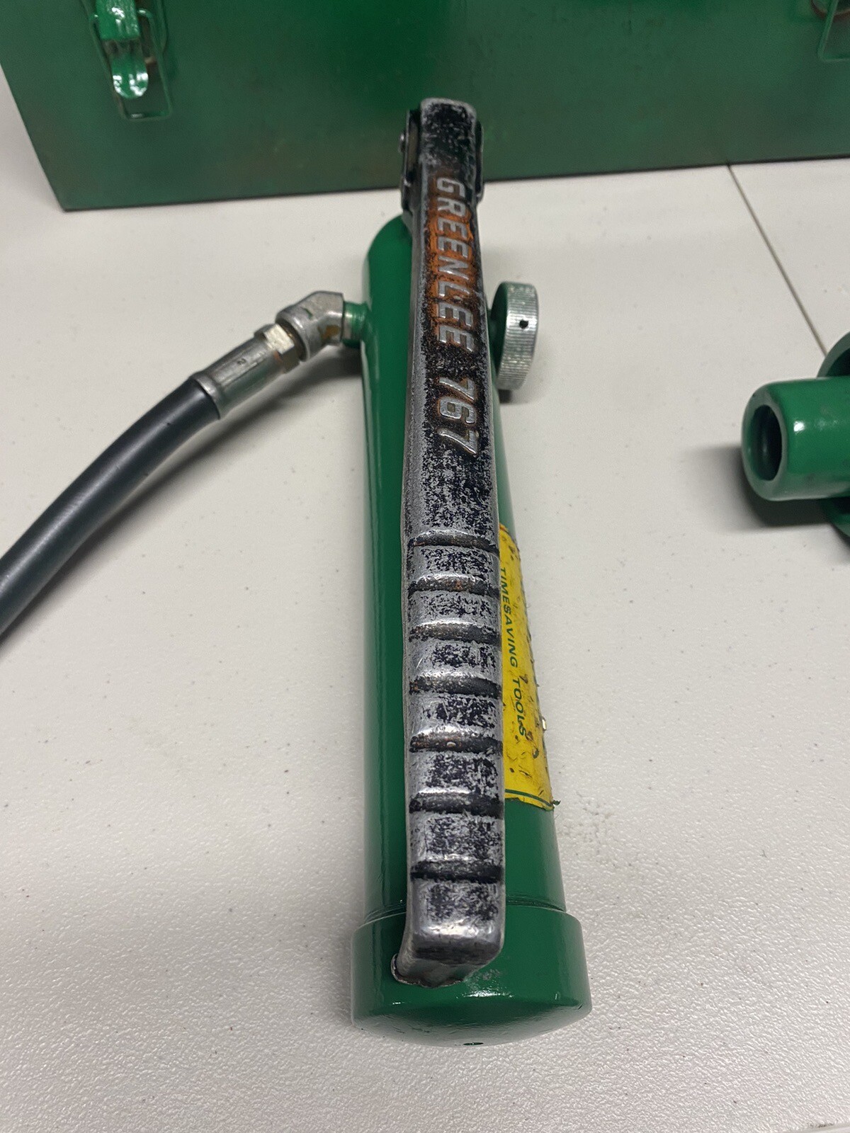 Greenlee Knockout Set. 1/2 Thru 2” With Greenlee 767 Hydraulic Pump w