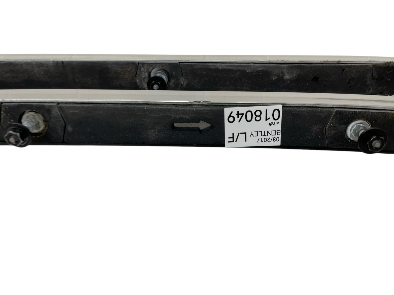 2015-2020 BENTLEY BENTAYGA ROOF LUGGAGE CARGO CARRIER RACK SATIN CHROME RAIL SET