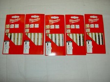 5 x MILWAUKEE CLEAN & SPLINTER FREE JIGSAW BLADES, PACK OF 5 - 4932274351