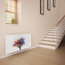 Glass Radiator Cover Printed - Tree Splash - Made By Premier Range