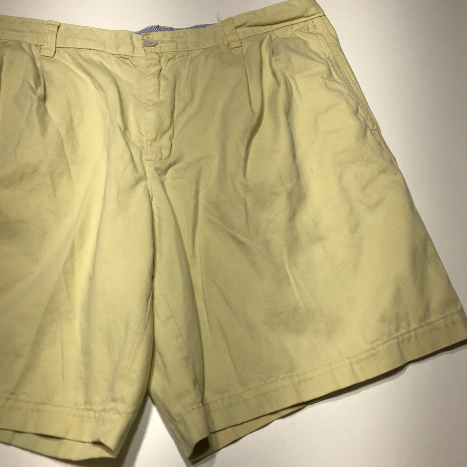 Pantalones Cortos para Caminar Charter Club Para Hombre Talla 38 Amarillo Desteñido Caqui Chino Frente Plano Foto 4 de 4