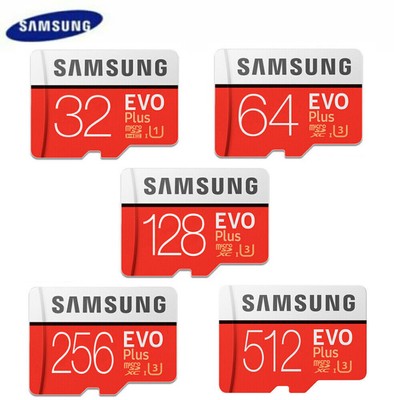 512GB Samsung EVO Plus 130MB/s Class 10 U3 Micro SD Karte Speicher Speicherkarte
