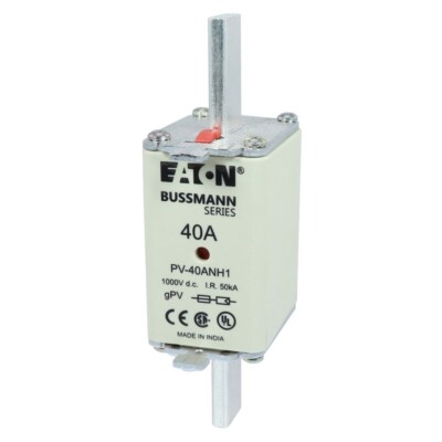 PV-40ANH1 40A DC 1000V UL NH1 Bussmann Photovoltaic Fuse