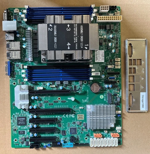 Supermicro MotherBoard X11SPi-TF  w/Heatsink & I/O Shield
