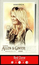2020 Topps Allen & Ginter - #288 Courtney Hansen NM.