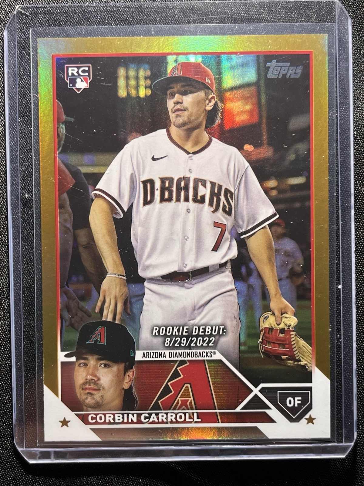 2023 Topps Update Series - Rookie Debut Corbin Carroll #US244 Gold Foil (RC)