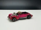 Hot Wheels Redline CLASSIC CORD Rose US Black Interior No Hood Or Roof