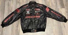 Vtg Nascar JH Design Leather Racing Jacket #9 Bill Elliott Evernham Dodge XL