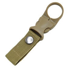 Webbing Water Bottle Holder Climbing Carabiner Belt Backpack Hanger Hooks Clip M