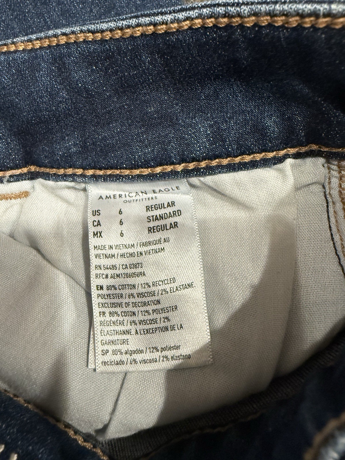 American Eagle Next Level Stretch Jegging Size 6 REG Lot of 2 image 5