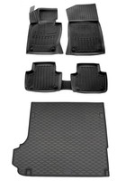 Gummi FußMatten Kofferraumwanne FüR Bmw X3 E83 2003-2010 Gummimatten Set