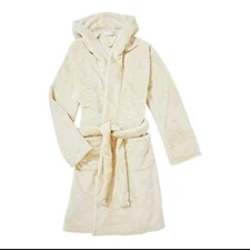 Summer & Rose Robe Womens Size Large XL Plus Oatmeal White Ultra Soft MSRP $83