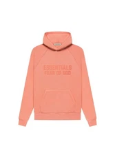 NWT Fear of God Essentials Hoodie Coral ATHENTIC Fast  shipping  Ships same day