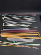 Vintage lot Knitting Needles Metal Susan Bates Etc 17 Pairs Plus Extras