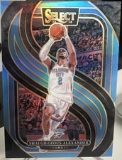 Numbered Shai Gilgeous Alexander 2024-25 Select Light Blue #/299 OKC Thunder