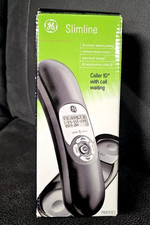 GE GENERAL ELECTRIC Slimline BLACK Phone W Caller ID  Call Waiting-CORDED