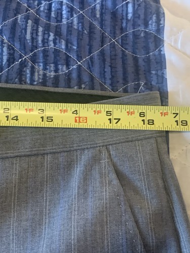 YVES SAINT LAURENT ABITO PANTALONE UOMO GRIGIO CON RIGHE SUPER 120’S ITALIA LEGGI DES - Foto 11 di 16