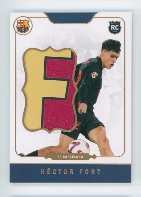 2024-25 Hector Fort Eleven Card Gold FC Barcelona Jersey Patch Rookie Card 5/10