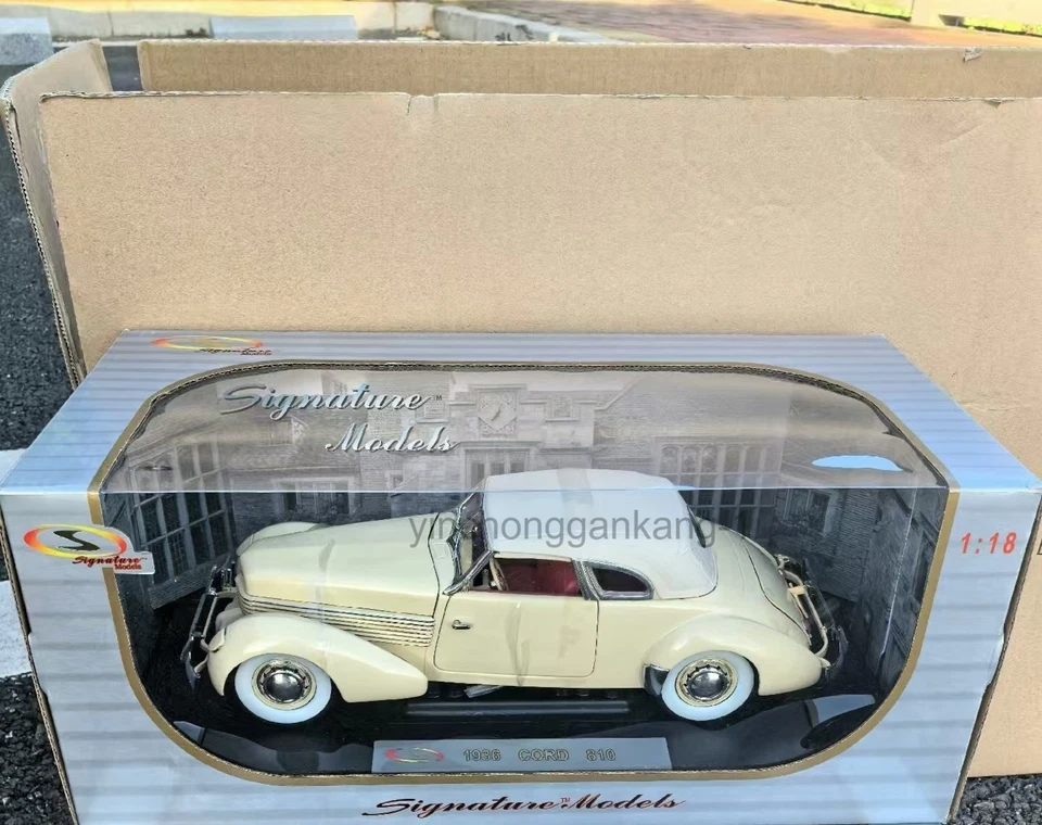 1:1 8White 1936 CORD 8108 Classic Car Alloy Model - Image 2 of 4