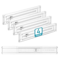 4 Pack Shallow Drawer Dividers, 2.36" High 12.5"-20.8" Adjustable Expandable ...