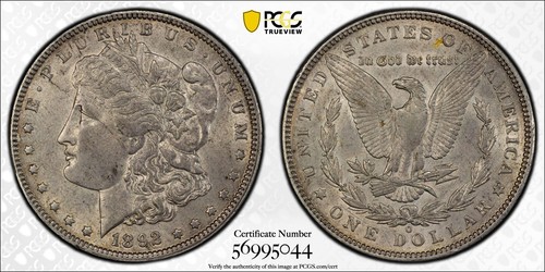 1892 O Morgan Silver Dollar PCGS AU-55