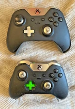 2 x Elite Wireless Controller #1698 (Xbox One | PC Windows) Works, Missing Parts
