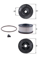 Mahle Kraftstofffilter Filtereinsatz FüR KIA Sorento III 2.2 Crdi 4WD Hyundai