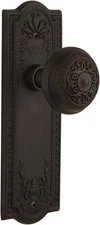 Nostalgic Warehouse Meadows Plate Egg & Dart Knob Passage 2.75" ORB